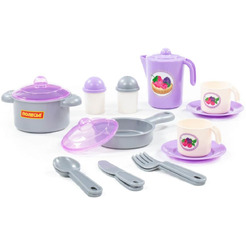 Набор игрушечной посуды Полесье Настенька 79916 (на 2 персоны)
