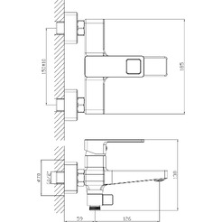 Смеситель Lauter Cascade 21CK6615C