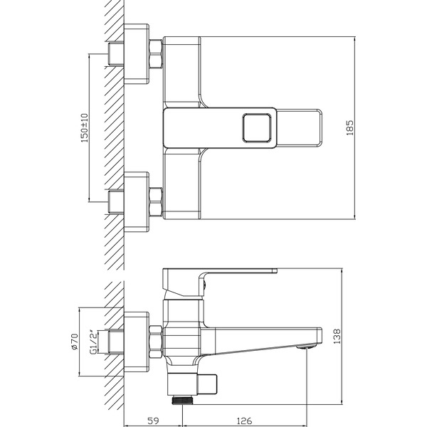 Смеситель Lauter Cascade 21CK6615C