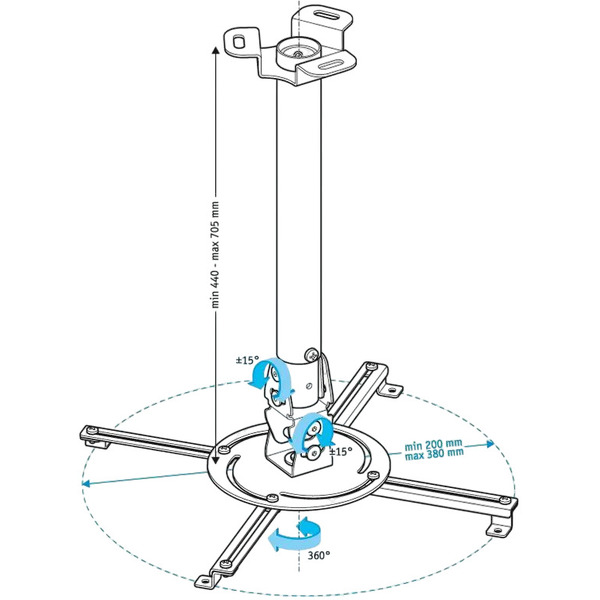 Кронштейн для проектора HOLDER PR-104-B