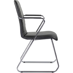 Стул Brabix Visit CF-101 (хром/экокожа черный)