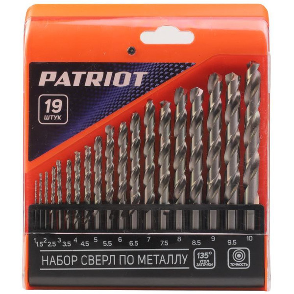 Набор сверл PATRIOT 815010544