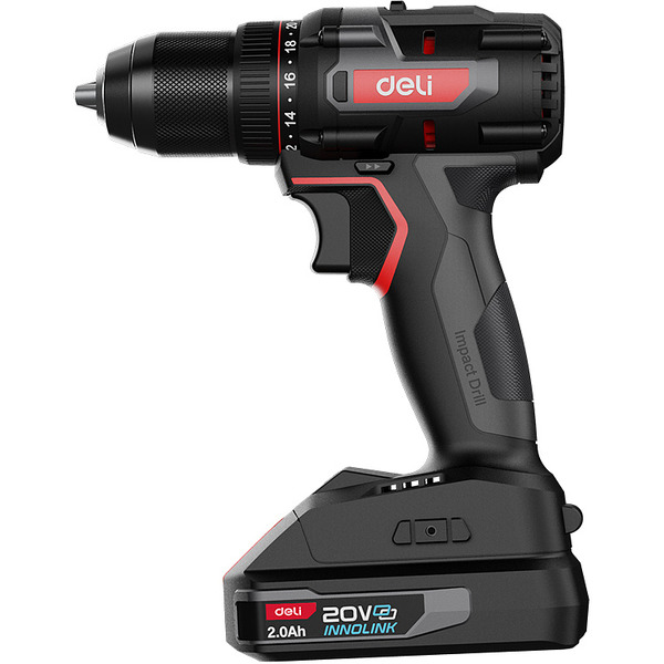 Дрель-шуруповерт Deli DZ20-2D2