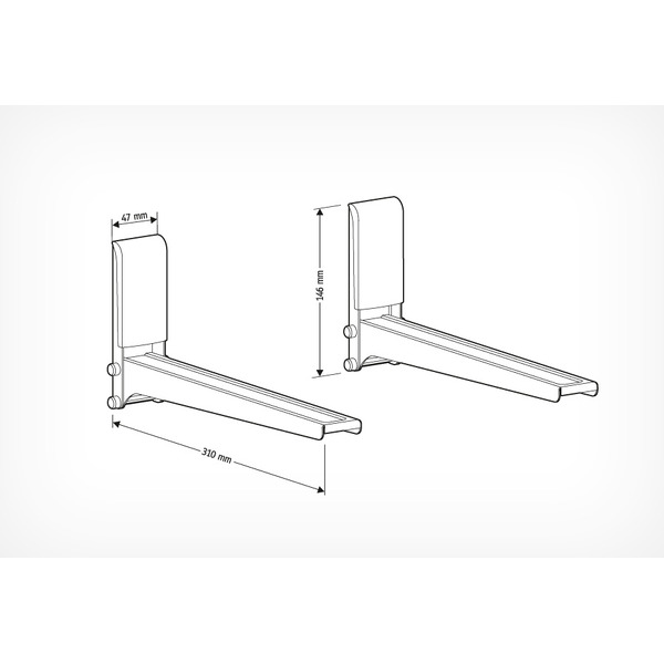 Кронштейн для СВЧ Holder MWS-2005 (металлик)