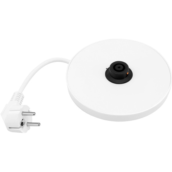 Электрический чайник Hyundai HYK-G3802 белый/серебристый (стекло)