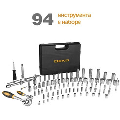 Набор инструментов для авто DEKO DKMT94 (065-0219), 94 предмета