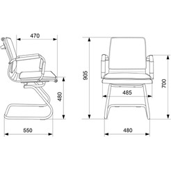 Кресло Бюрократ CH-993-Low-V (коричневый)