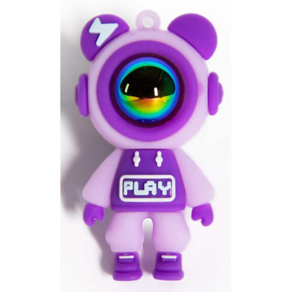 Ароматизатор автомобильный на дефлектор 5 ЭЛЕМЕНТ Космонавт "Дай 5 Добру" (фиолетовый)