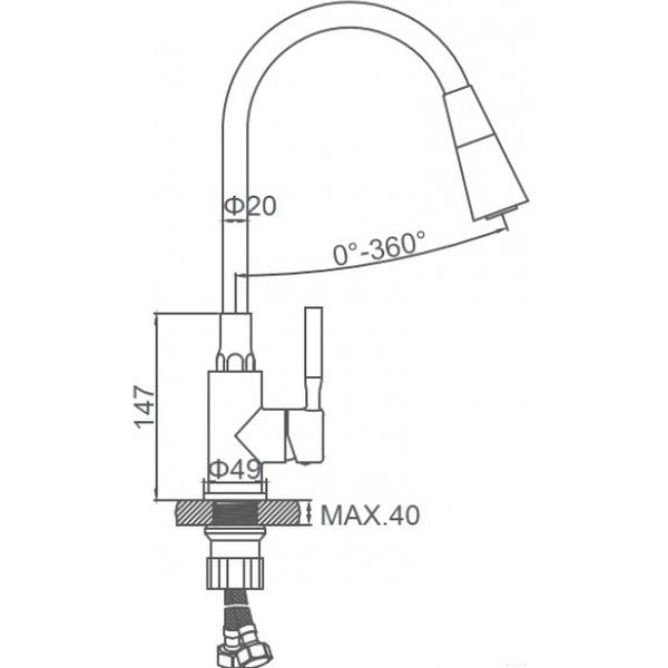Смеситель Ledeme L74199-2
