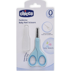 Ножницы детские CHICCO С закругленными концами, 0 мес+ 320611027 (голубой)