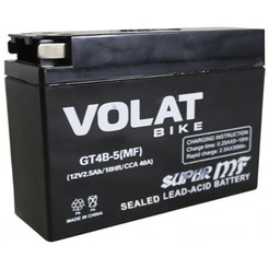 Мотоциклетный аккумулятор VOLAT GT4B-5 MF R+ (2.5 А·ч)
