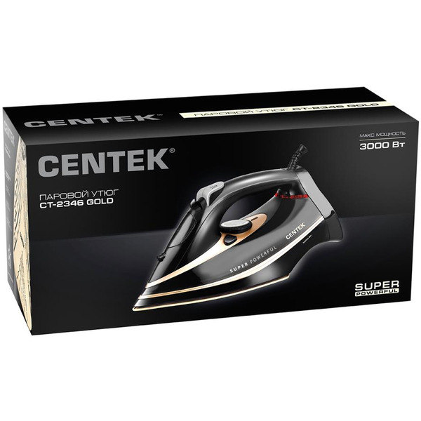 Утюг CENTEK CT-2346 (черный/золотистый)