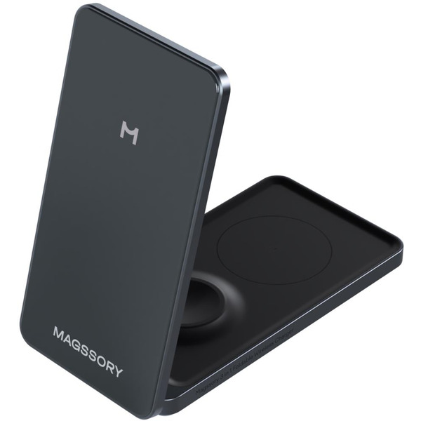 Беспроводное зарядное устройство Magssory Flip WCH014 антрацит (WCH014b)