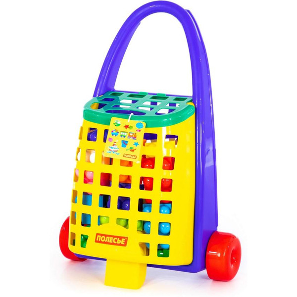 Конструктор Полесье 44365 Забавная тележка и конструктор Великан