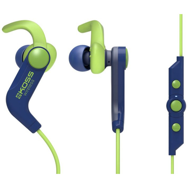 Беспроводные наушники KOSS BT190i (синий/зеленый)