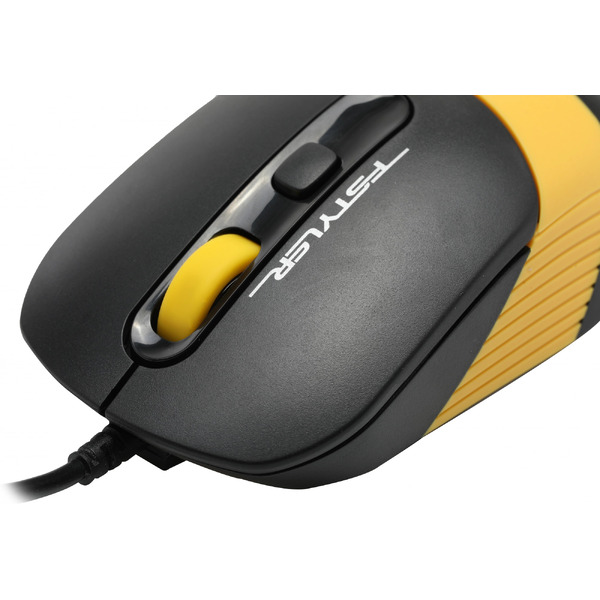 Офисный набор A4Tech Fstyler F1110 (черный/желтый)