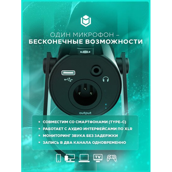 Микрофон IO by Red Square Mike io611 (черный)