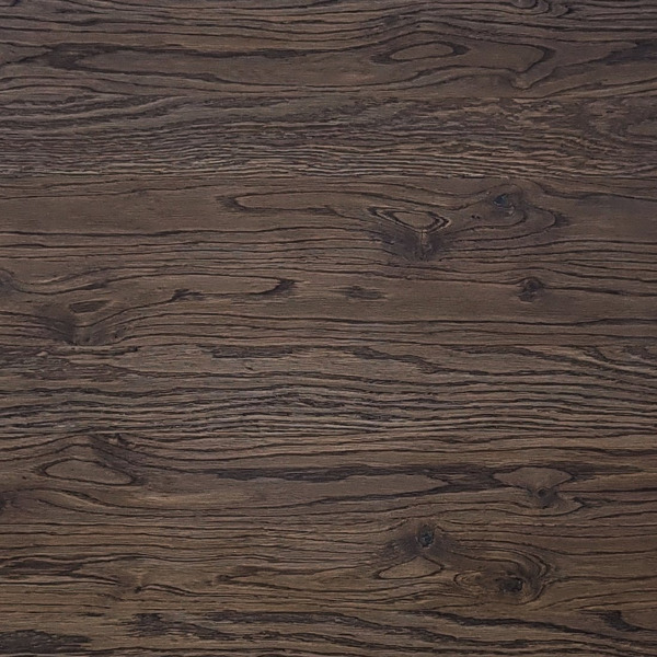 Столешница к столу Ergosmart "массив Дуб мореный - прямой край (04)" 1300х750х27 мм