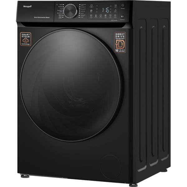 Стиральная машина Weissgauff WM 59411 Direct Drive Inverter Steam Matt Black