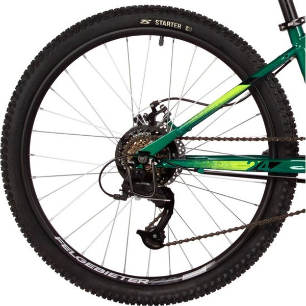 Велосипед Foxx Caiman 24 р.12 2025 24SHD.CAIMAN.12GN5 (зеленый)