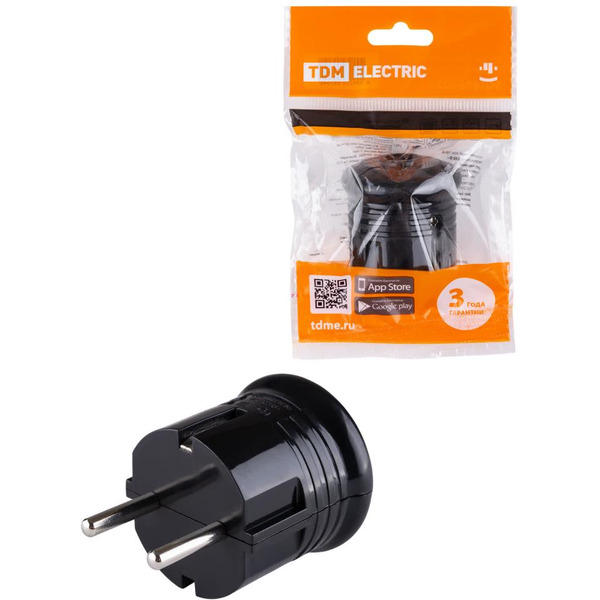 Вилка круглая TDM ELECTRIC SQ1806-0200