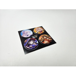 Набор сувенирных магнитов "Дай 5 Добру" Геншин (4 шт)