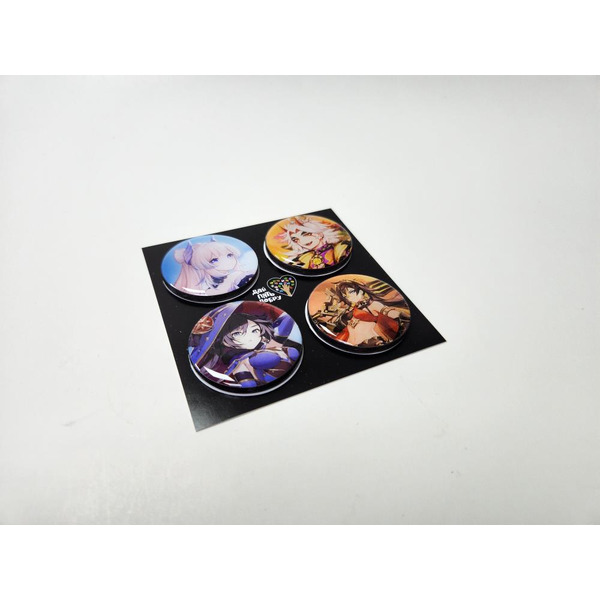 Набор сувенирных магнитов "Дай 5 Добру" Геншин (4 шт)