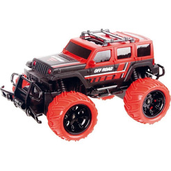 Радиоуправляемая игрушка Crossbot Джип Трофи Герой 870595 (черный/красный)