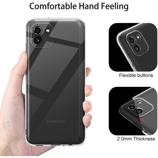 Бампер Bingo TPU 2.0mm для SAMSUNG A03 Белый