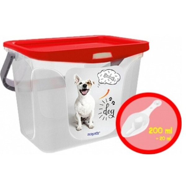 Емкость для корма животных BEROSSI АС 37646000  (роза)