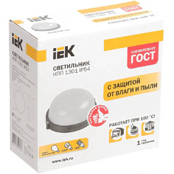 Уличный настенный светильник IEK НПП1301 LNPP0-1301-1-060-K01
