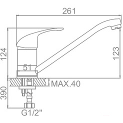 Смеситель Ledeme L4929-B