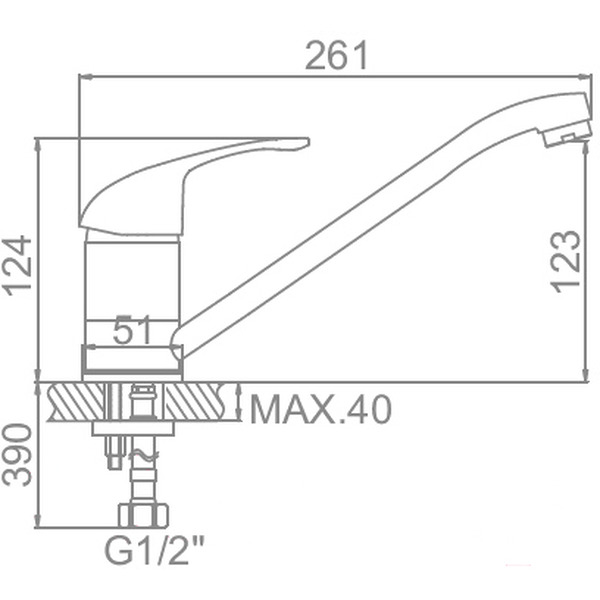 Смеситель Ledeme L4929-B