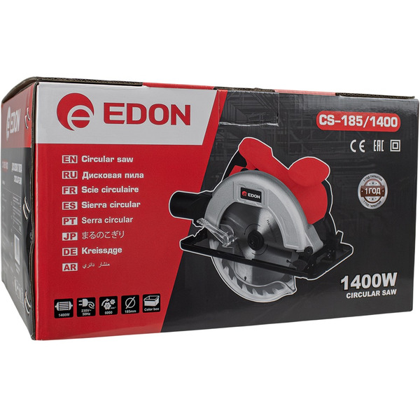 Циркулярная пила Edon CS-185/1400