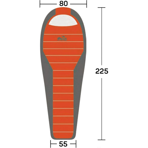 Спальный мешок кокон Tramp Fjord T-Loft Regular Olive (левый) 225*80*55 см (-20°C)