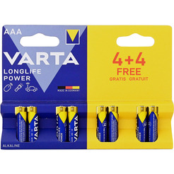 Батарейка Varta Longlife Power 4903 AAA BL4+4