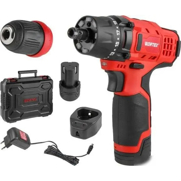 Дрель-шуруповерт Wortex LX BD 1215 Li Set 1326470