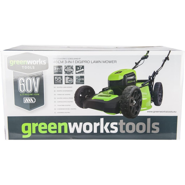 Газонокосилка Greenworks GD60LM46HP 2502807UB