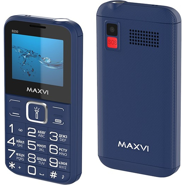 Мобильный телефон Maxvi B200 (синий)