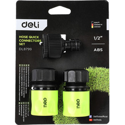Набор быстрых соединителей для шланга Deli EDL8799