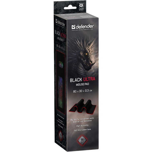 Коврик для мыши Defender Black Ultra (50561)