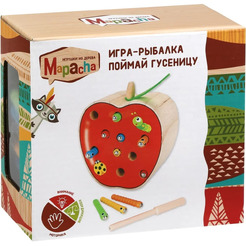 Развивающая игрушка Mapacha Рыбалка. Поймай гусеницу 76837