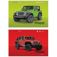 Альбом для рисования СПЕЙС "Авто. Яркие внедорожники"
