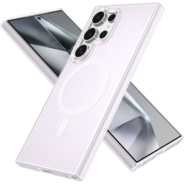 Задняя накладка CASE Translucent Strip Samsung Galaxy S24 Ultra, белый