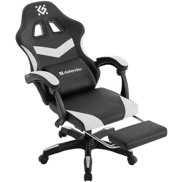 Игровое кресло Defender Runa Pro (черный/белый)