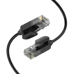 Кабель UGREEN NW122-70654 (CAT 6A, OD 2,8 мм, 32AWG, 10Гбит/с, силиконовый, 5m, Black)