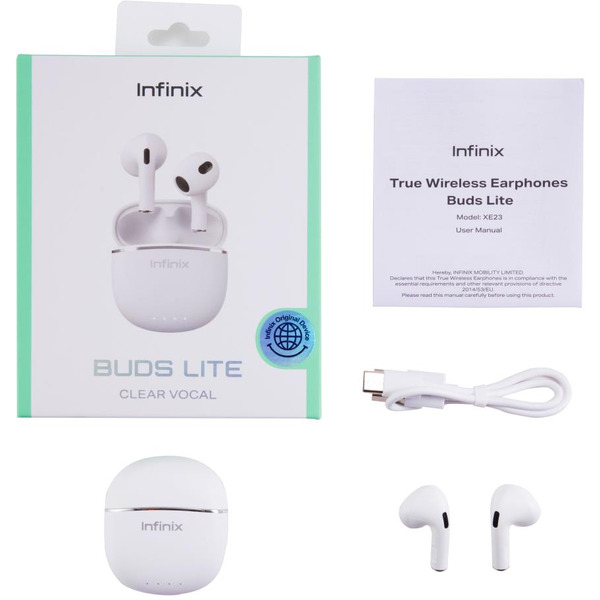 Беспроводные наушники Infinix Buds Lite (XE23) белый