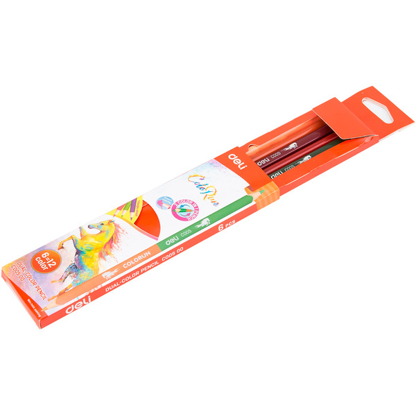 Карандаши цветные 6/12 цв Color Run C00500