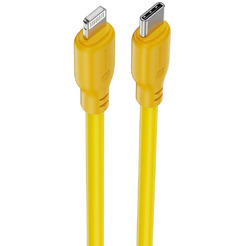 Кабель ATOMIC ELGATO USB-C - LIGHTNING PD 27W, 1.5 м, желтый | 30.381