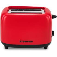 Тостер Starwind ST7003 красный/черный
